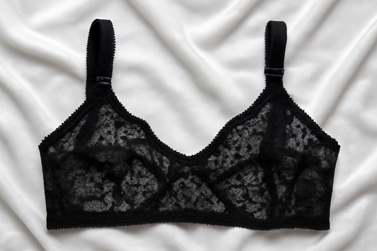Elegant Black Lace Bralette Bra