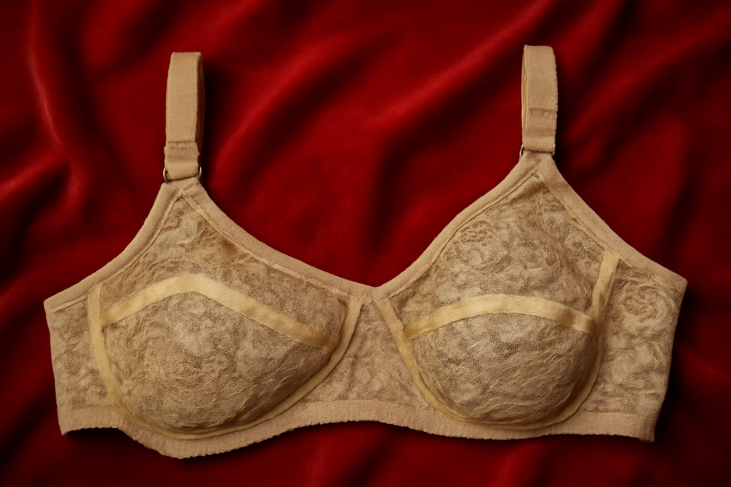 Elegant Biege Lace Bralette Bra