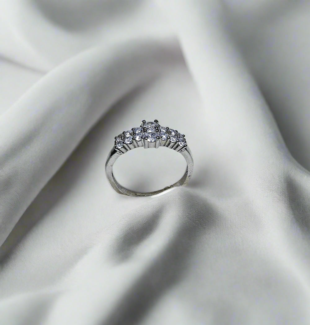 Radiant Zirconia Band Ring